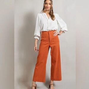 *BAGATELLE* Orange Wide Leg Pants Size 8